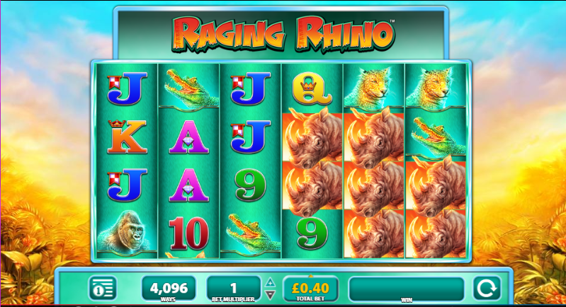 Play raging rhino online, free